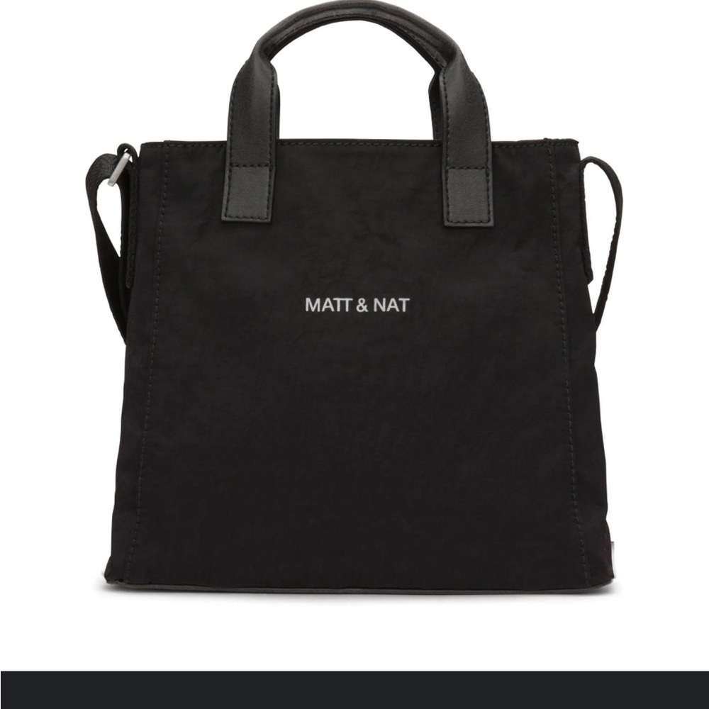 Matt & Nat Black Crossbody Bag with Adjustable Strap